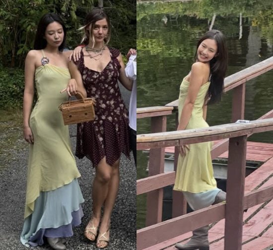 BLACKPINK’s Jennie Turns Heads in a 30-Year-Old Versace Dress at Model Tavia Bonetti’s Wedding